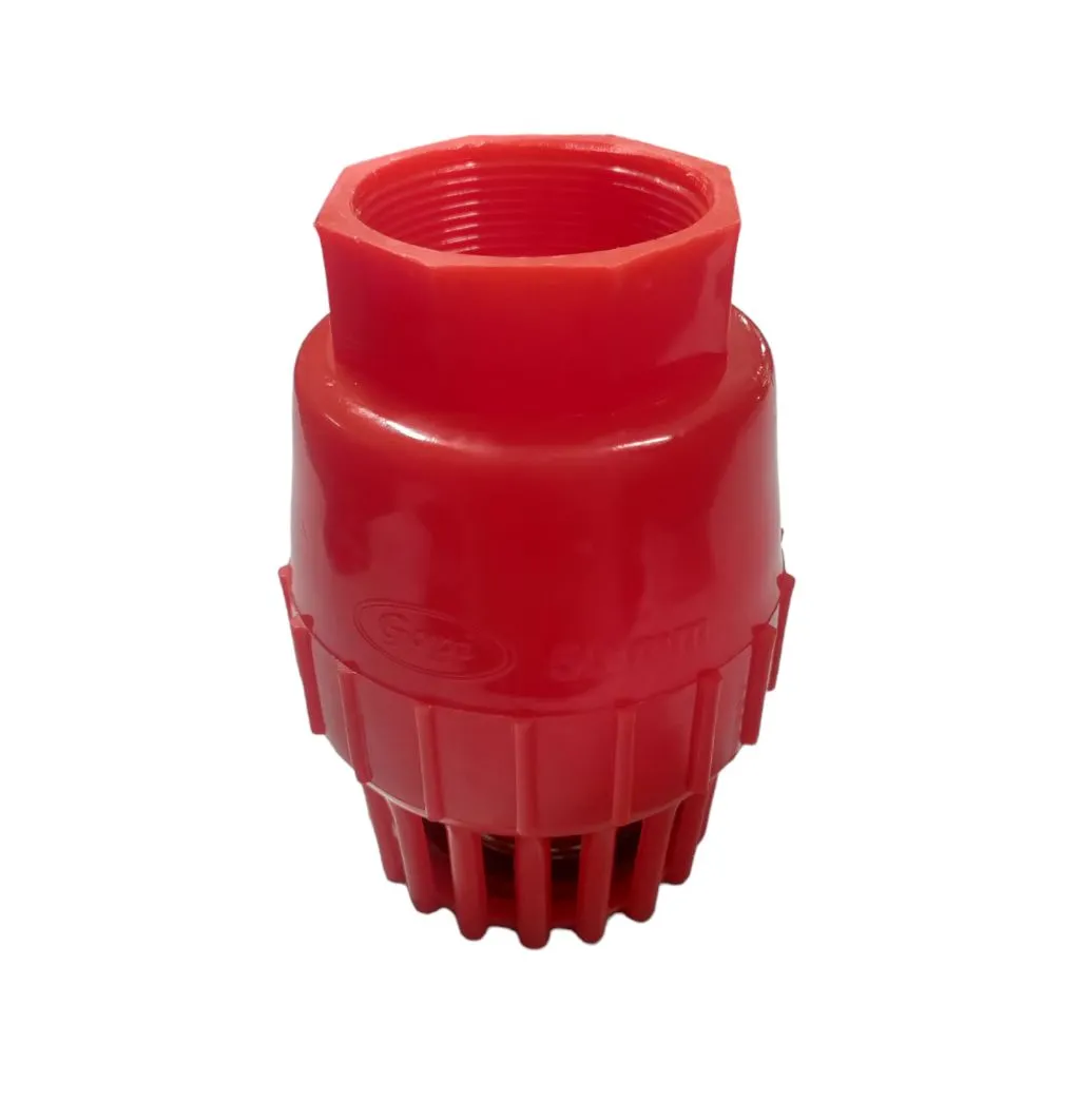 PP Foot Valve 2 Inch Spring