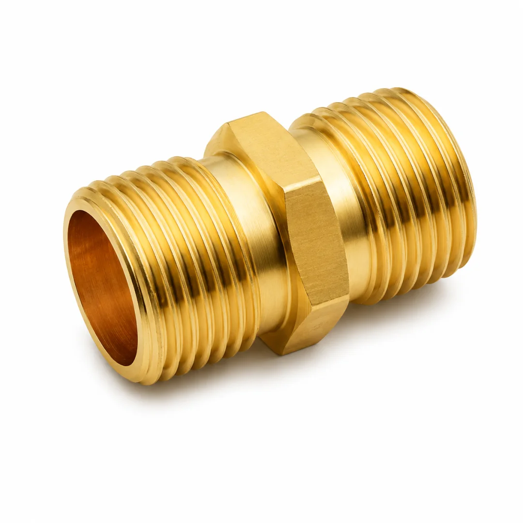 Brass Hex Nipple 20MM