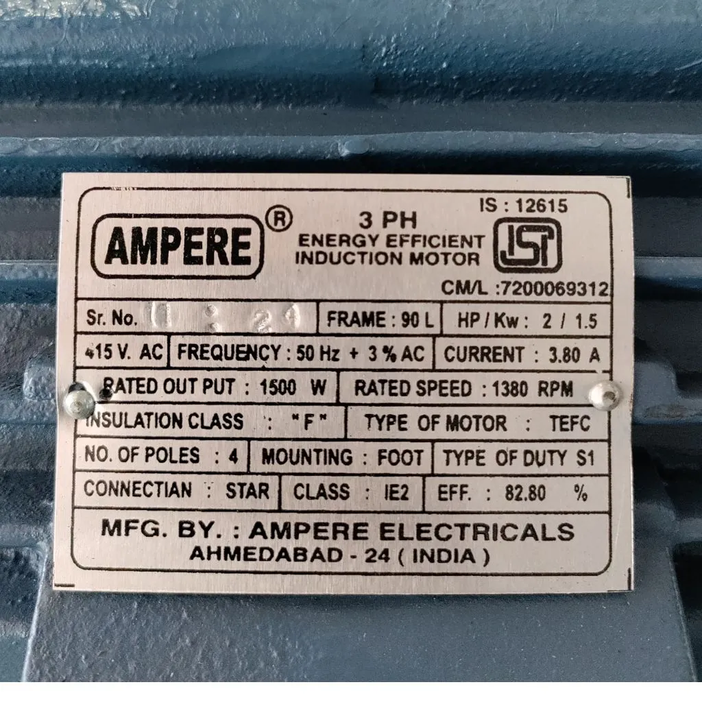Preview Image 5 Induction Motor 2 HP 3 Phase