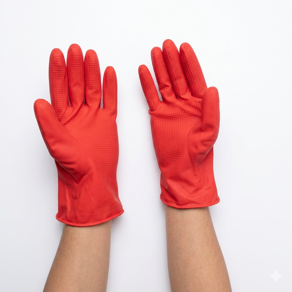 Rubber Hand Gloves Set