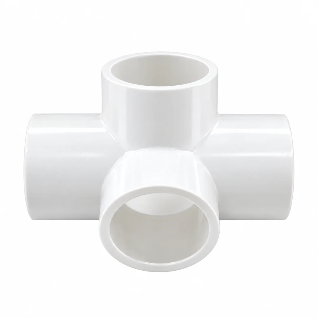 Preview Image 2 UPVC 4 Way Elbow 0.5 Inch